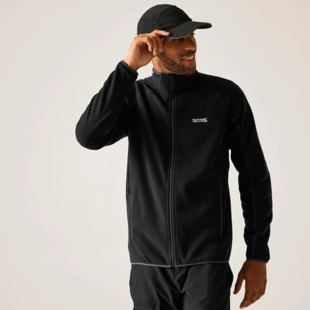 Regatta Regatta Men Hadfield Fleece in Jet Black Size: 5X-Large Jet Black 5XL Male 5063019193373