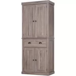 HOMCOM Freestanding Pantry Cupboard Storage Cabinet Home Organizer Furniture