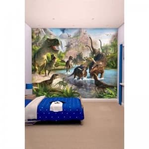 Dinosaur Land 12 Panel Wall Mural