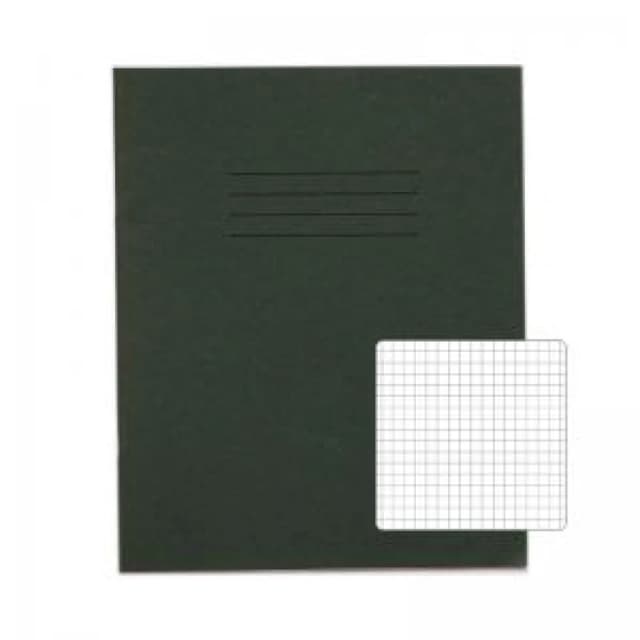 RHINO 8 x 6.5 Exercise Book 48 Page, Dark Green, S5 (Pack of 100)