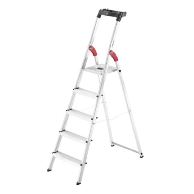 Hailo L60 Aluminium Step Ladders - 5 Treads