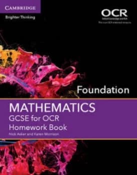 Gcse Mathematics for Ocr Foundation. Homework Book by Nick Asker Paperback
