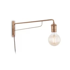 Triumph 1 Light Wall Light Antique Brass