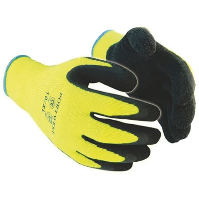 Portwest Thermal Grip Gloves (A140) Workwear Safetywear in Black Size: 2XL Black Unisex 2XL