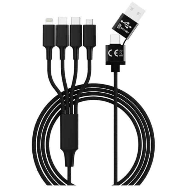 Smrter HYDRA ELITE-C BL - Ladekabel USB-A/-C -> micro USB...