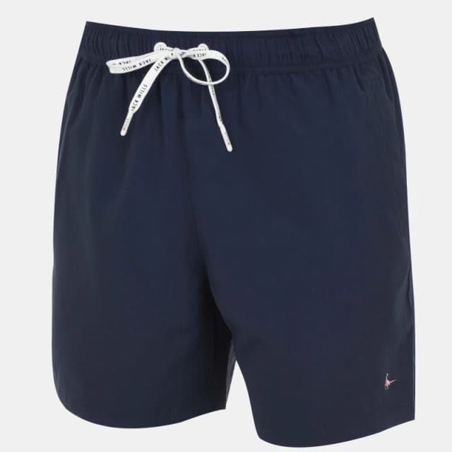 Jack Wills Mid-Length Swim Shorts Mens Navy male 2XS