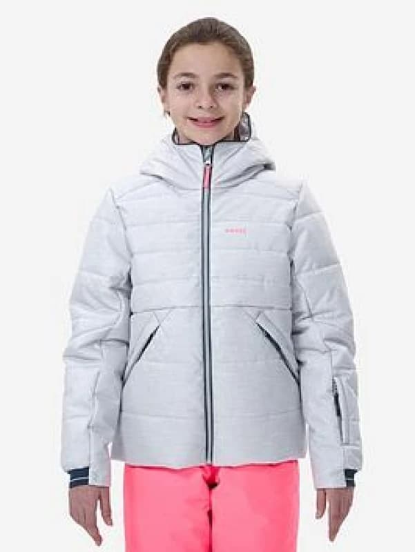 Decathlon Decathlon Extra Warm And Waterproof Padded Ski Jacket 180 Warm Grey unisex