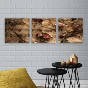 DRPRC31 Multicolor Decorative Canvas Painting (3 Pieces)