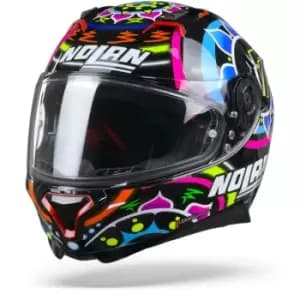 Nolan N87 Gemini 96 Davies Metal Black Blue Pink Red L