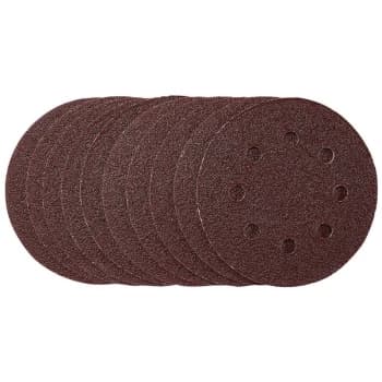Draper - 53498 Sanding Discs, 115mm, 40 Grit, Hook & Loop (10 Pack)