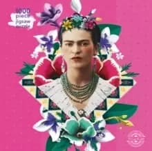 Adult Jigsaw Puzzle Frida Kahlo Pink : 1000 Piece Jigsaw Puzzles