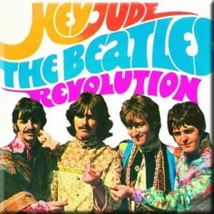 The Beatles - Hey Jude/Revolution Fridge Magnet
