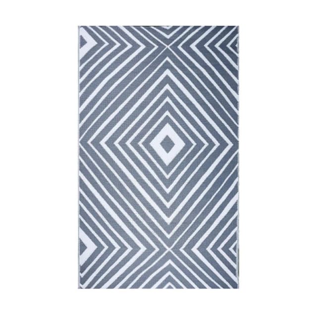 Streetwize Prisma Outdoor Rug (Grey/White) - 150cm x 250cm Grey 150x250cm