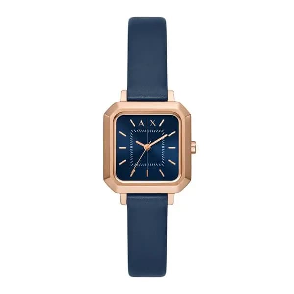 Armani Exchange AX5722 Leila Blue Leather Strap Watch - W65433