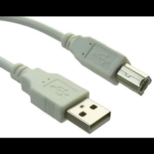 Sandberg USB 2.0 A to B Printer cable Male to Male, 2 Metres, Clear Bag Packaging,