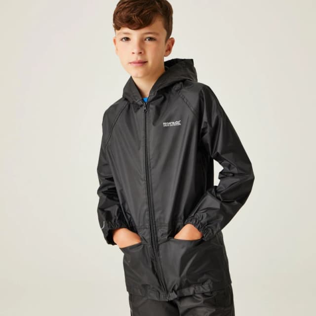 Regatta Kids Stormbreak Waterproof Jacket - Black 14 yr