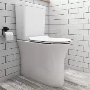 Close Coupled Rimless Comfort Height Toilet with Soft Close Slim Seat - Indiana