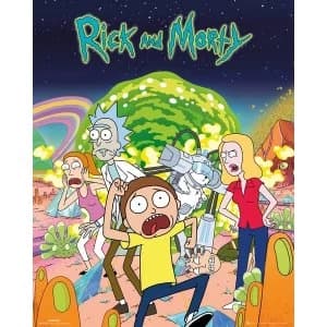 Rick And Morty Group Mini Poster