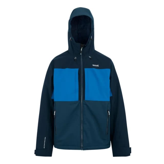 Regatta Regatta Men Maland Insulated Breathable Waterproof Jacket in Blue Size: Medium Blue M Male 5063516129943