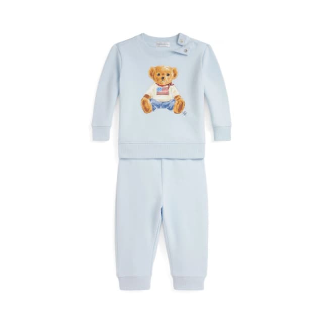 Polo Ralph Lauren Unisex Kids Bear Tracksuit Beryl Blue unisex 9M