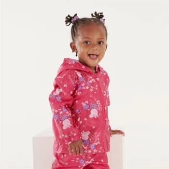 Regatta Peppa Pig Waterproof Pack-It Jacket - Pink