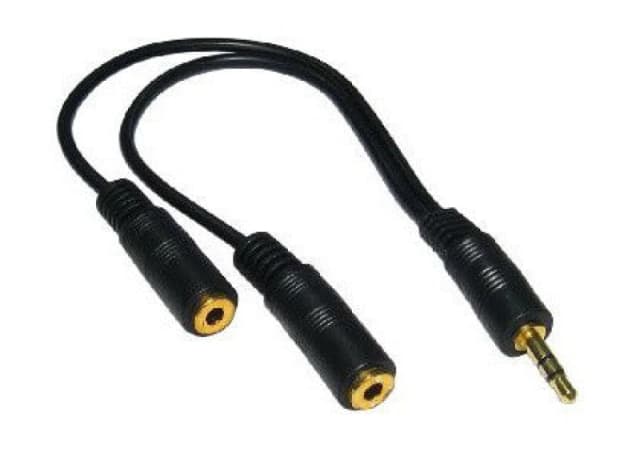 Cables Direct Cables Direct 3.5mm 0.2m audio cable Black 2TT-201