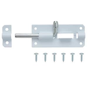 BQ White Steel Barrel Bolt L75mm
