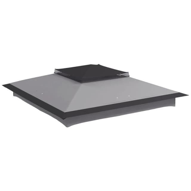 Outsunny 3.25mx3.25m Pop up Gazebo Roof Replacement - Grey 84C-465V00LG