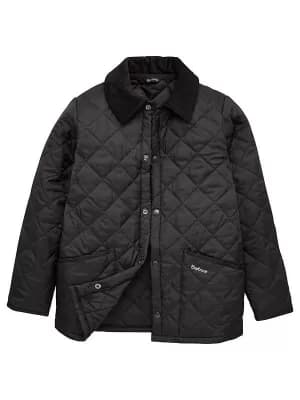 Barbour Boys' Liddesdale Quilted Jacket - Black - M (8-9 Years)