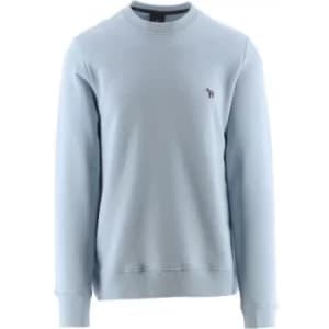 Paul Smith Light Blue Embroidered Zebra Logo Sweatshirt