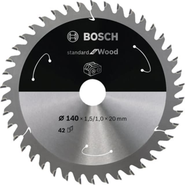 Amica Bosch PRO Wood cordless Circular Saw Blade 140 x 1.5 x 20 mm T42 2608837672 2608837672