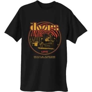 The Doors - 68 Retro Circle Unisex XX-Large T-Shirt - Black