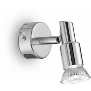 Slem 1-light chrome wall light