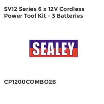 SV12 Series 6 x 12V Cordless Power Tool Kit - 3 Batteries