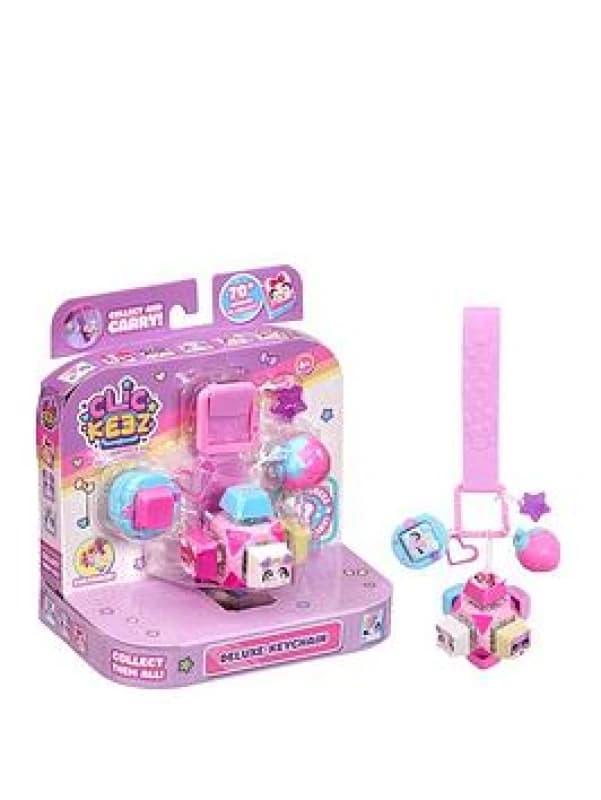 Deluxe Keychain - Includes 7 Clickable Keyboard Collectibles - 70 Characters To Find Cute Themes & Rare Surprises - Girls Gifts and Collectables Ages