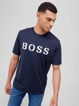 Hugo Boss Tetry Logo T-Shirt Navy Size L Men