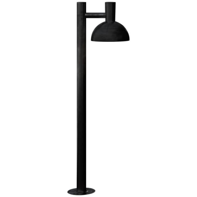Nordlux Arki Outdoor Garden Post Black Metal E27 1m - Mains Powered, IP54 Black Unisex