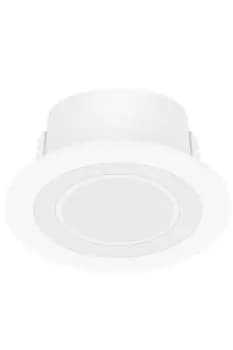 Clyde 8cm LED Dimmable Recessed Downlight White 2700K