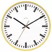 Acctim Analog Clock Yellow 30 x 30 x 3.8 x 30 cm