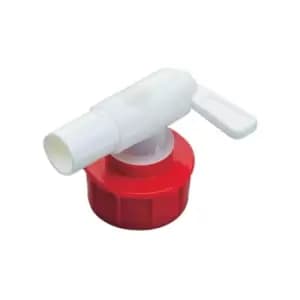 Robinet d'ecoulement plastique blanc 34mm NW 10 GRAF