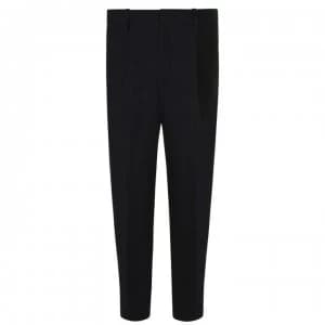 DKNY Cropped Pleat Trousers - Black