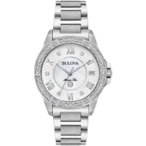 Ladies Bulova Marine Silver Star Watch