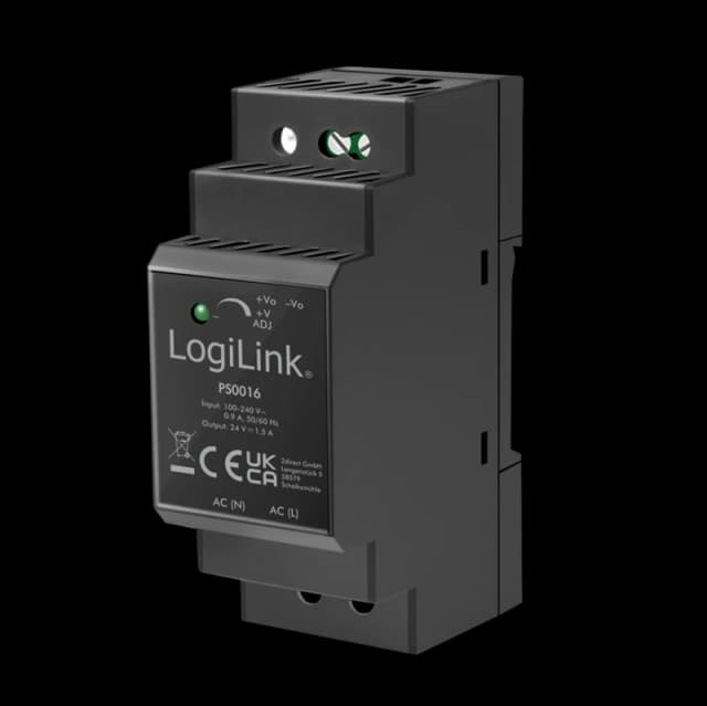 LogiLink DIN Rail Power Supply 36 W / 24 V