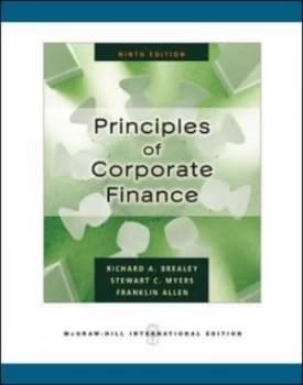 Principles of Corporate Finance. by Richard a Brealey Paperback