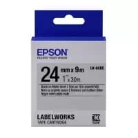 Epson LK-6SBE (C53S656009) Original Black on Matte Silver Label Tape 24mm x 9m