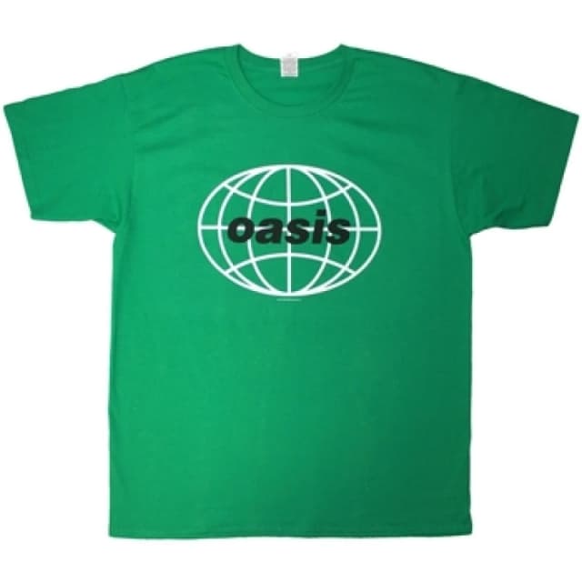Oasis Oasis Men 1998 World Tour - Mexico City T-Shirt in Green Size: large Green L Male 5063750839202