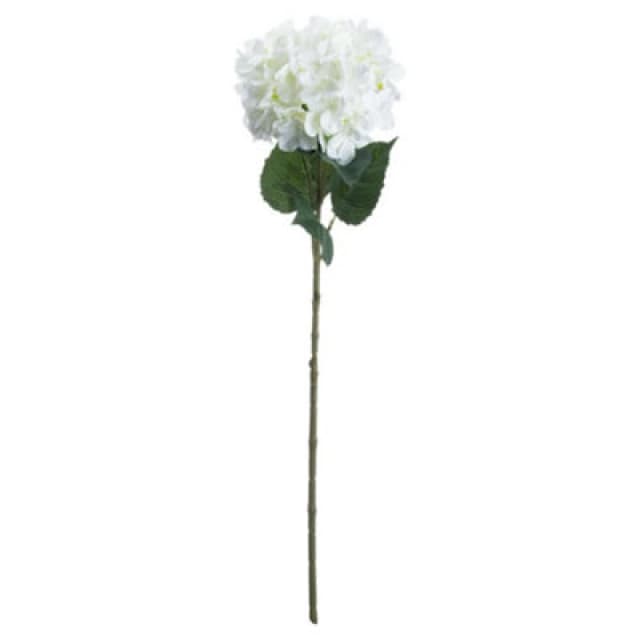 Hill Interiors Artificial Single Stem Hydrangea White (One Size)