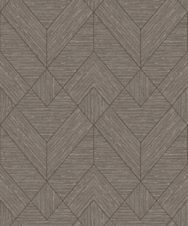 Arthouse Wood Grain Geo Charcoal / Gold Wallpaper