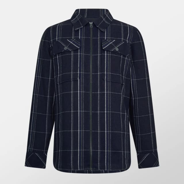 G Star Mens GPO Zipped Long Sleeve Overshirt Yoto Check male Medium