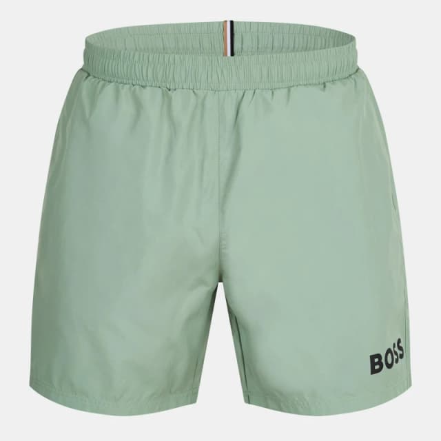 Boss Mens Dolphin Swim Shorts Open Green male S